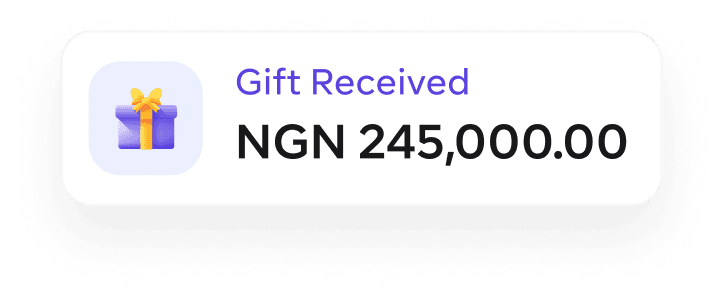 Gift receiving illustration